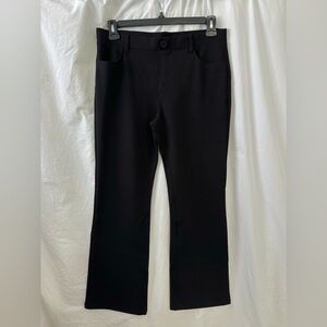 Stelle Black Pull On Bootcut Dress Pants Stretch Career Work Slacks L 30”